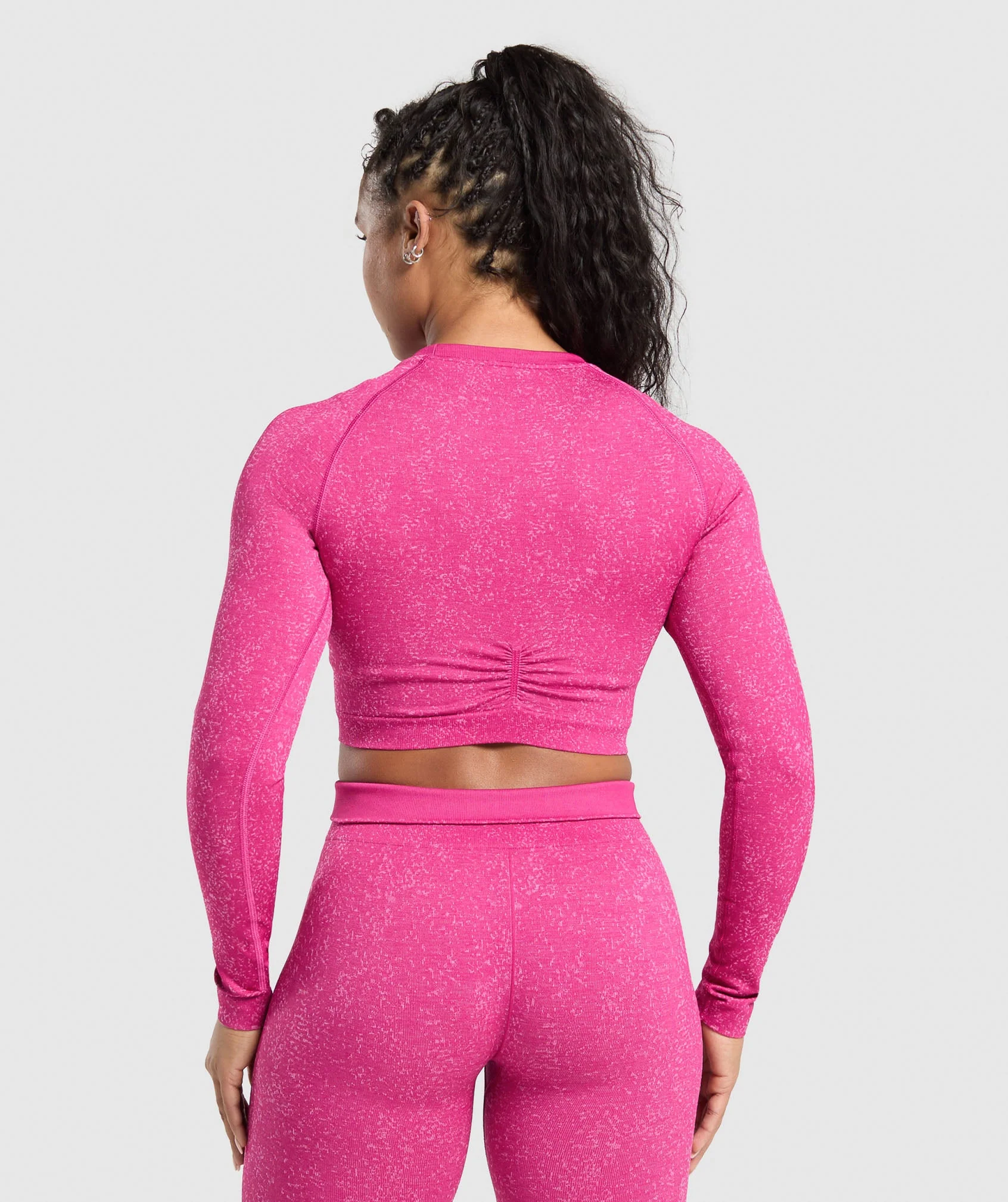 Top corto Adapt Fleck Seamless Long Sleeve