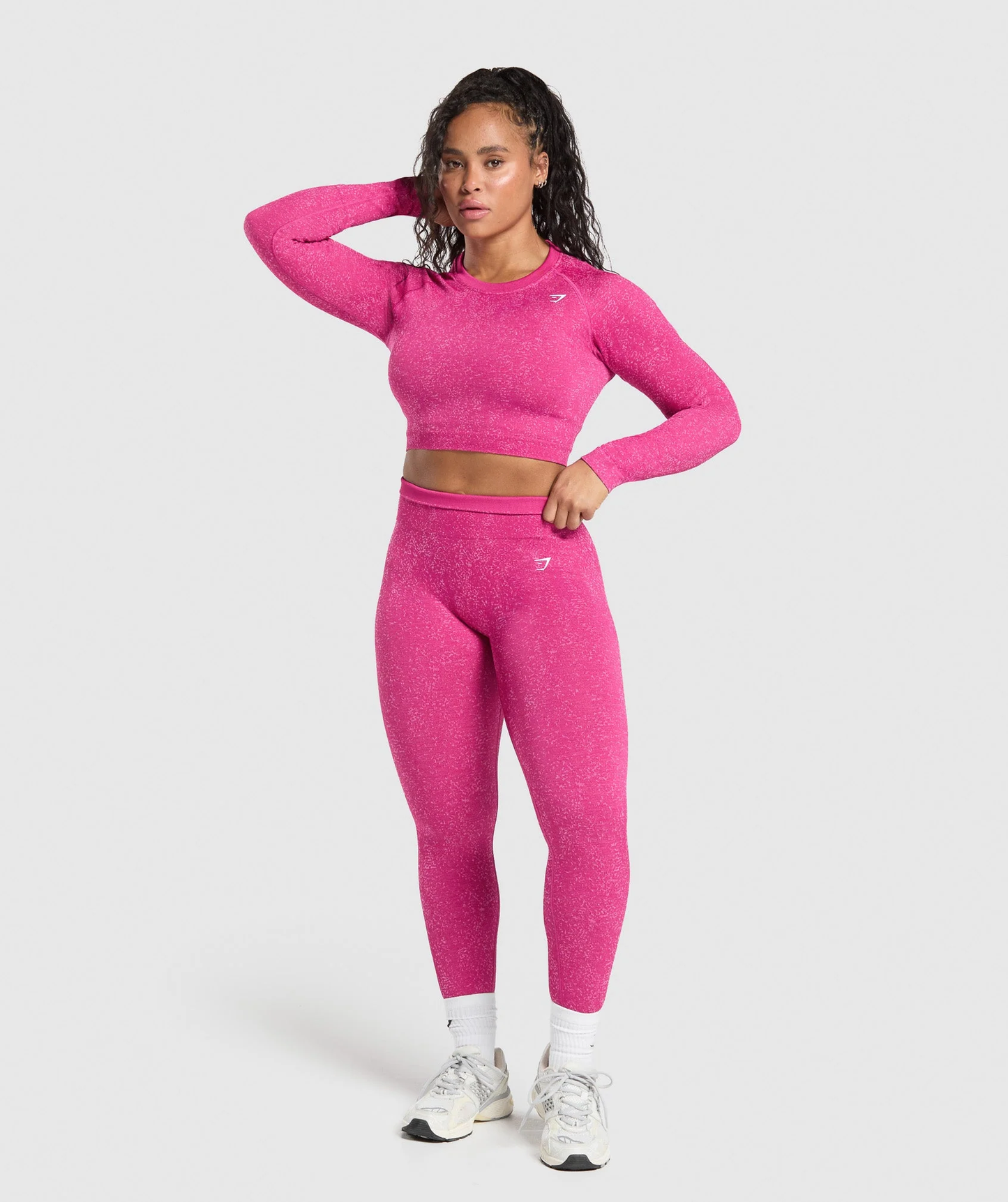 Top corto Adapt Fleck Seamless Long Sleeve