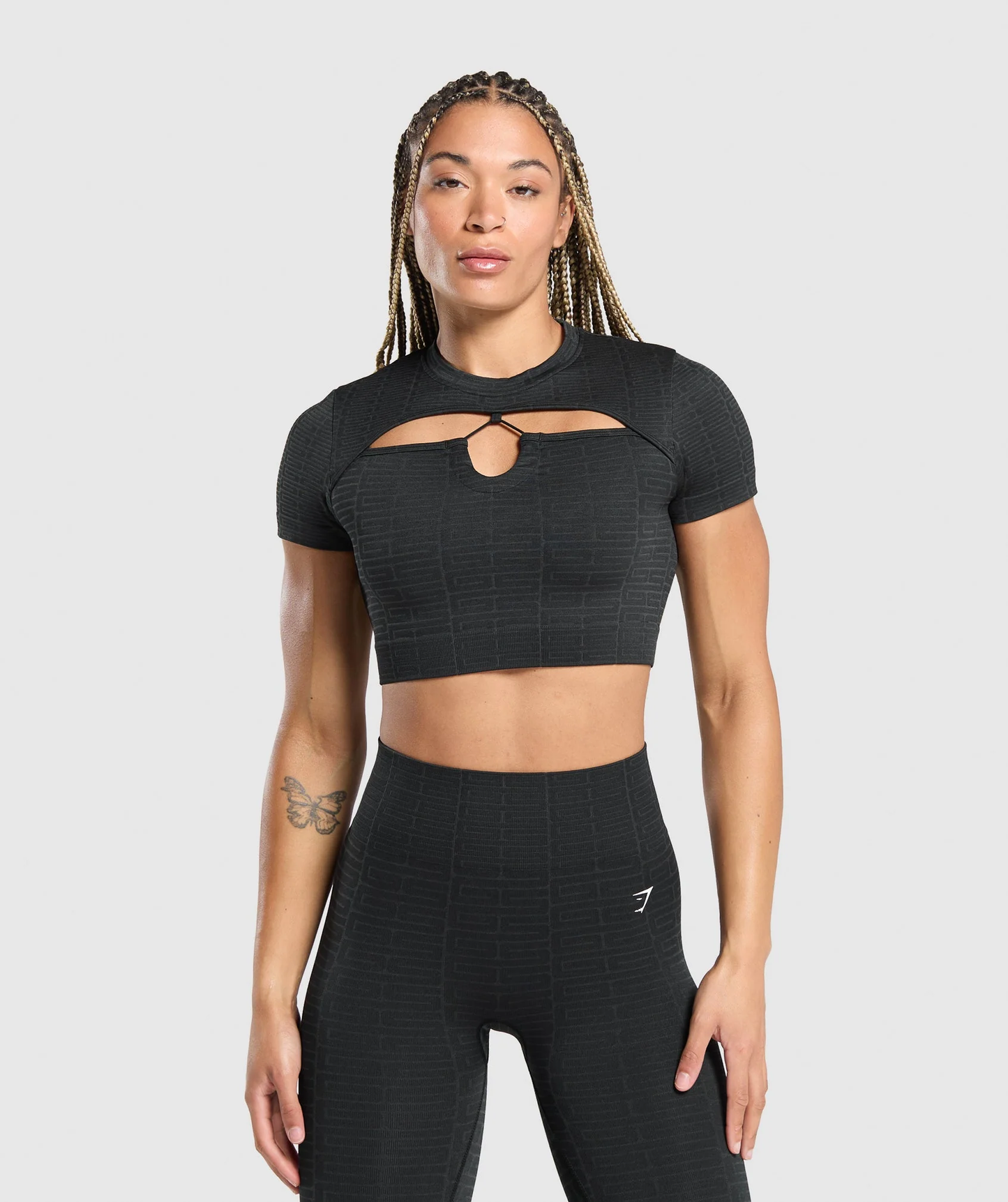 Top corto Adapt Monogram Seamless