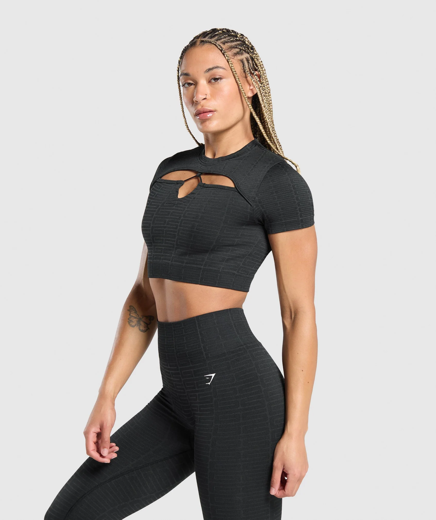 Top corto Adapt Monogram Seamless