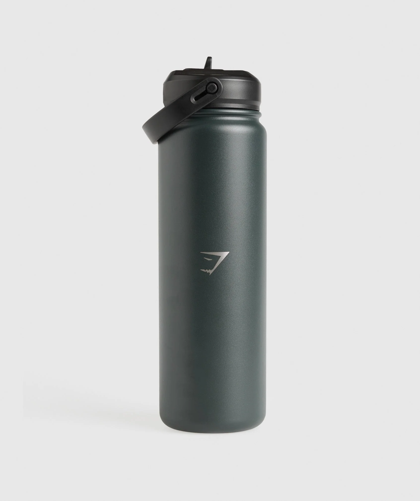 Botella de metal con pajita 700 ml - Verde azulado