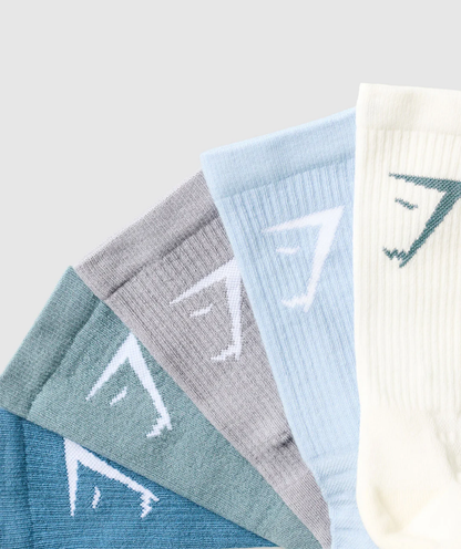 MEDIAS COLOR PASTEL  5 PARES